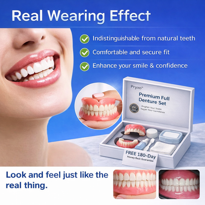 🌎Ends Today: 70% OFF! ⏰ Medical Full Denture with Strong Suctiond🦷Obtain American Dental Association (ADA) Certification