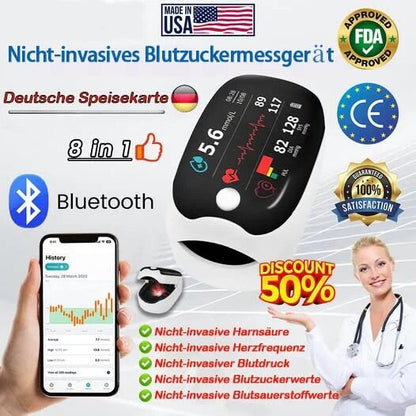 🔥Final 3 Hours: 50% OFF🏆Non-Invasive Glucose Meter[99.9% Accuracy]✅TGA Approved