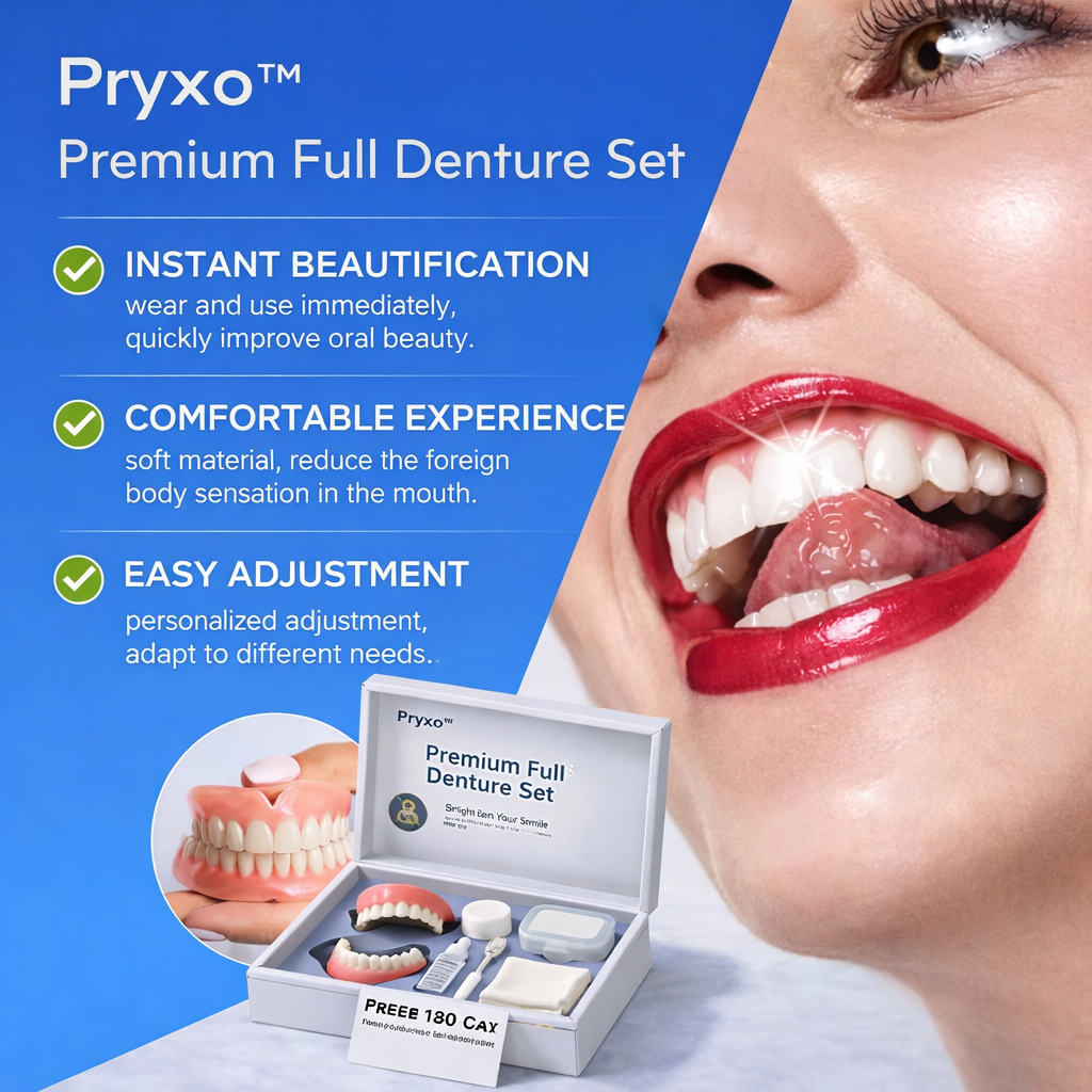 🌎Ends Today: 70% OFF! ⏰ Medical Full Denture with Strong Suctiond🦷Obtain American Dental Association (ADA) Certification