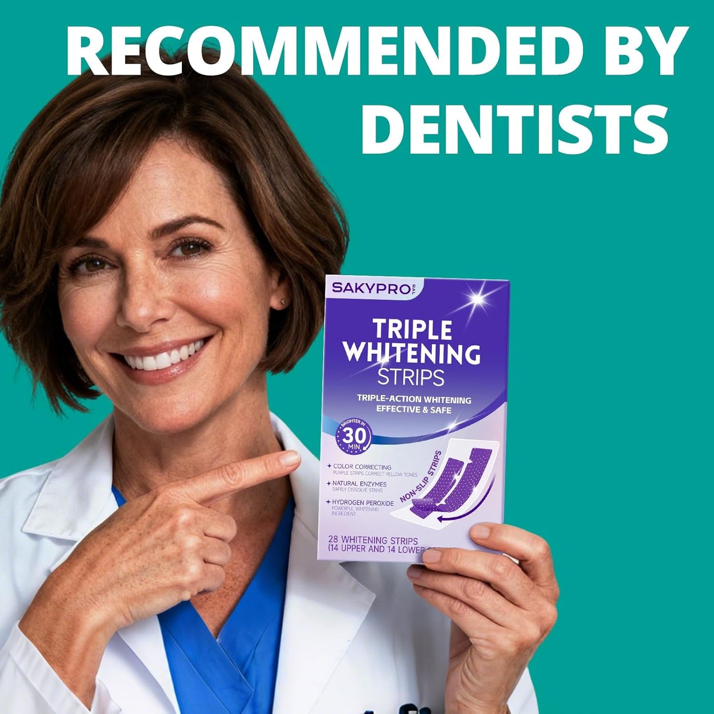 Viralaluna™ Purple Teeth Whitening Strips