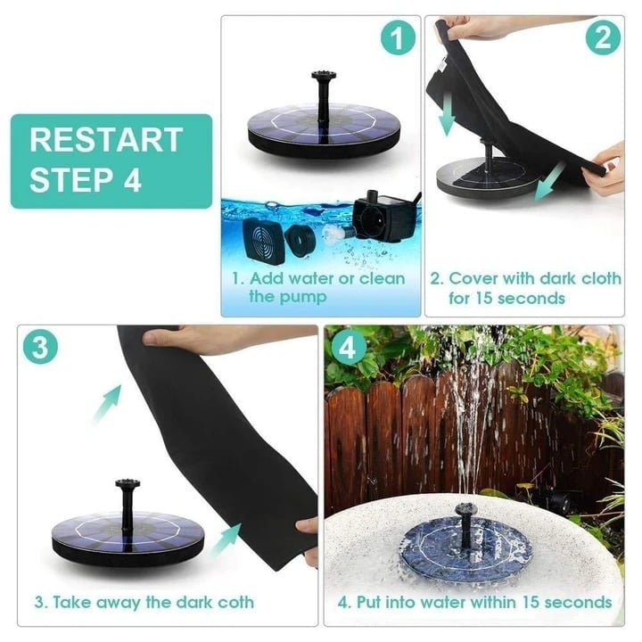 🎉Limited Time 49% OFF ! -🐦️Solar-Powered Bird Fountain Kit