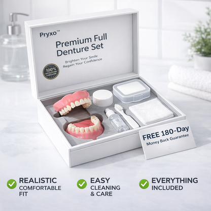 🌎Ends Today: 70% OFF! ⏰ Medical Full Denture with Strong Suctiond🦷Obtain American Dental Association (ADA) Certification