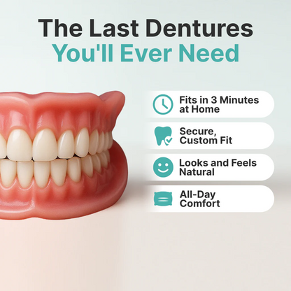 🌎Ends Today: 70% OFF! ⏰ Medical Full Denture with Strong Suctiond🦷Obtain American Dental Association (ADA) Certification